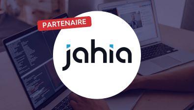 Logo de la solution Jahia avec un cartouche Partenaire