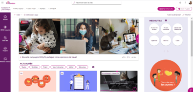 Interface intranet Aesio Mutuelle